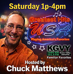 Greatest Hits USA - Radio Show Saturdays 1pm to 4pm