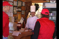 Chef Charles greats guest at Kristofers